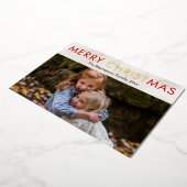 クリスメリータンのキリスト写真 箔シーズンカード (回転した状態)