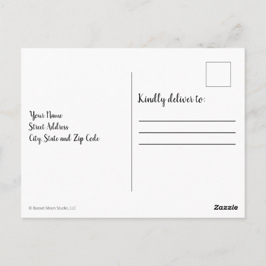 クリスメリートムースフェスティバルホリデーポストカード ポストカード (裏面)