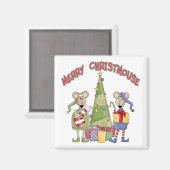 クリスメリーマウス マグネット (正面/裏面)