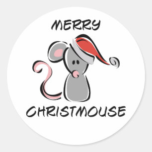 クリスメリーマウス ラウンドシール