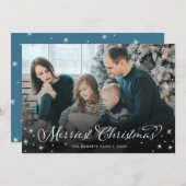 クリスメリーマスのフルブリードフォトカード シーズンカード (正面/裏面)