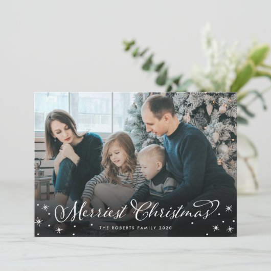 クリスメリーマスのフルブリードフォトカード シーズンカード (スタンド正面)