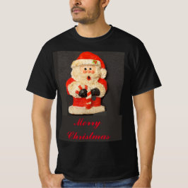 クリスメリーマスキャンディーケーンサンタ Tシャツ