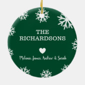 クリスメリーマスクおもしろいサンタマスク&トイレ紙 セラミックオーナメント (裏面)