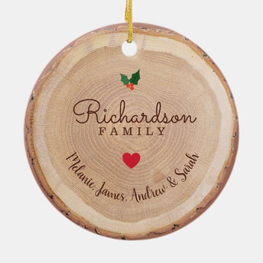 クリスメリーマスクサンタマスク&トイレ紙ウッド セラミックオーナメント (裏面)