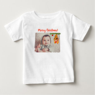 クリスメリーマスシャツベビーギフト ベビーTシャツ