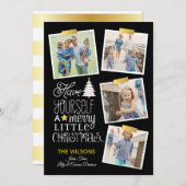 クリスメリーマススナップショット – 編集可能な色 シーズンカード (正面/裏面)