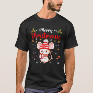 クリスメリーマスマウスサンタハットファミリー Tシャツ