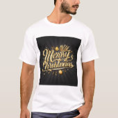 クリスメリーマス金ゴールド Tシャツ (正面)