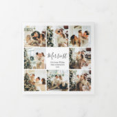 クリスメリーマス12フォトホワイトトリフォールドホリデー 三つ折りクリスマスカード (カバー)