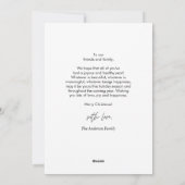 クリスメリーマス、家族写真ダウンロード可能 シーズンカード (裏面)