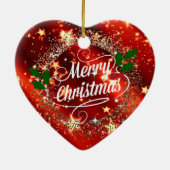 クリスメリーマン、グリッターと輝き セラミックオーナメント (裏面)