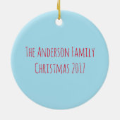 クリスメリームースサークルオーナメント セラミックオーナメント (裏面)