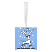 クリスメリームース キューブオーナメント (右)