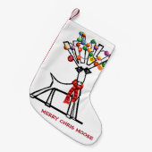 クリスメリームース スモールクリスマスストッキング (正面 (吊り時))