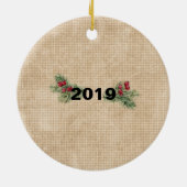 クリスメリームース セラミックオーナメント (裏面)