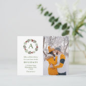 クリスモダンエレガントスリース写真の移動 案内ポストカード (スタンド正面)