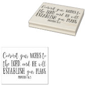 クリスモダンエレガントチャン聖書聖句タイポグラフィ ラバースタンプ (押印)