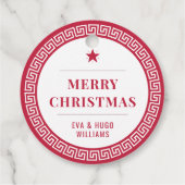 クリスモダンスエレガントスタイリッシュマス・メアンダー フェイバータグ (裏面)