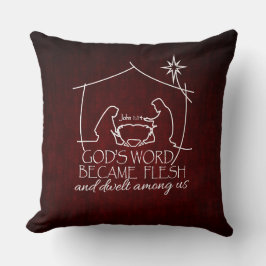 クリスモダンチャン出生聖なる書物、 経典クリスマス クッション