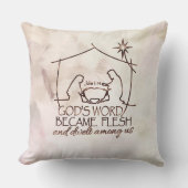 クリスモダンチャン出生聖なる書物、 経典クリスマス クッション (正面)