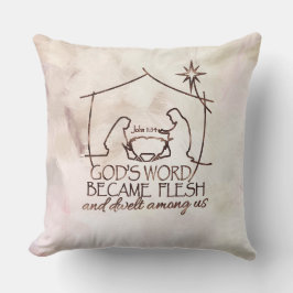 クリスモダンチャン出生聖なる書物、 経典クリスマス クッション