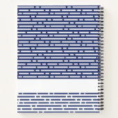 クリスモダンチャン祈りの言葉ジャーナル海軍ブルーストライプズ ノートブック (裏面)