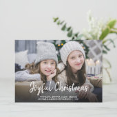 クリスモダンマスのモダンおめでたい家族写真 シーズンカード (スタンド正面)