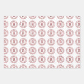 クリスモダンマススタンプまで開かない ラッピングペーパーシート (正面3)