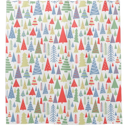 クリスモダンマスツリーファーム シャワーカーテン (正面)