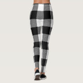 クリスモダンマスブラック&ホワイトバッファロープレイド レギンス (裏面)
