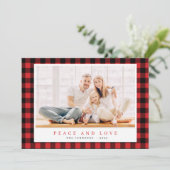 クリスモダンマスレッドブラックプレイドタータンチェックパターン シーズンカード (スタンド正面)