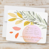 クリスモダンマス冬の雪オーナメントオンパイン シーズンカード