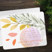 クリスモダンマス冬の雪オーナメントオンパイン シーズンカード