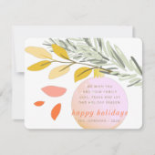 クリスモダンマス冬雪オーナメントオンパイン シーズンカード (正面)