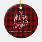 クリスモダンマス家族写真ハンドレター セラミックオーナメント (裏面)