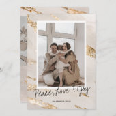 クリスモダンマス祝日の挨拶写真 シーズンカード (正面/裏面)