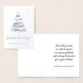 クリスモダンマス·パイン|祝日のご案内 箔カード (ディスプレー)