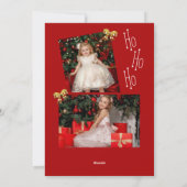 クリスモダンマ数々のスフォトフラットホリデーカード シーズンカード (裏面)