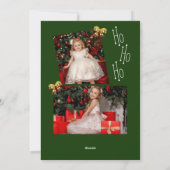 クリスモダンマ数々のスフォトフラットホリデーカード シーズンカード (裏面)