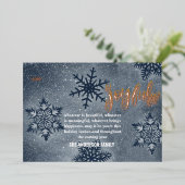 クリスモダンミニマルスマスゴールドフォイルホリデーカード 箔シーズンカード (立ち正面)