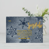 クリスモダンミニマルスマスゴールドフォイルホリデーカード 箔シーズンカード (立ち正面)