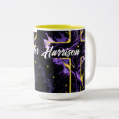 クリスユニークパーソナライズされたチャン十字教会の牧師 ツートーンマグカップ (正面右)