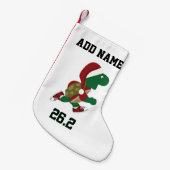 クリスランニングマスの亀26.2 スモールクリスマスストッキング (正面 (吊り時))
