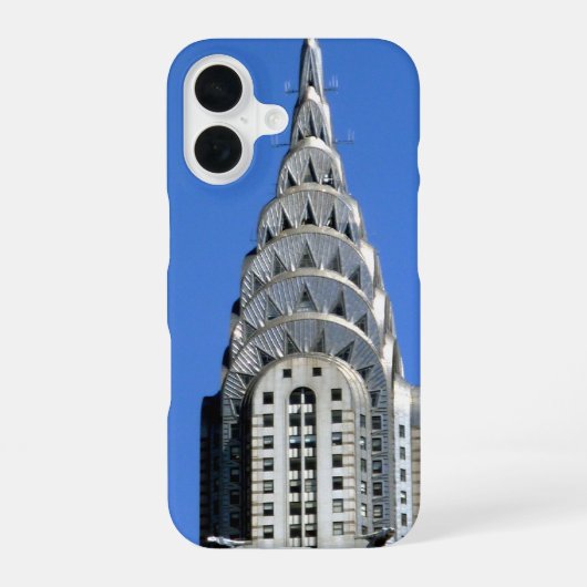 クリスラー銀 iPhone 16ケース (裏面)
