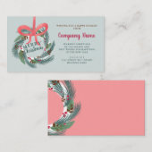 クリス企業のマスリース冬緑 名刺 (正面/裏面)