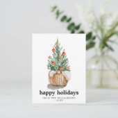 クリス伝統的マスツリーホリデーカード シーズンカード (スタンド正面)