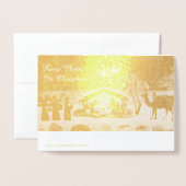 クリス保スフォイルのカードにキリスト 箔カード (裏面封筒付き)