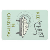 クリス保スマスカーマグネットのキリスト マグネット (横)