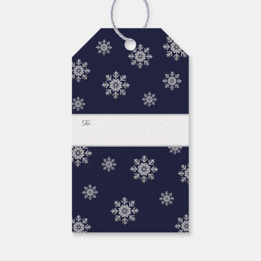 クリス信じスシルバーブルーの魔法で ギフトタグ (裏面)